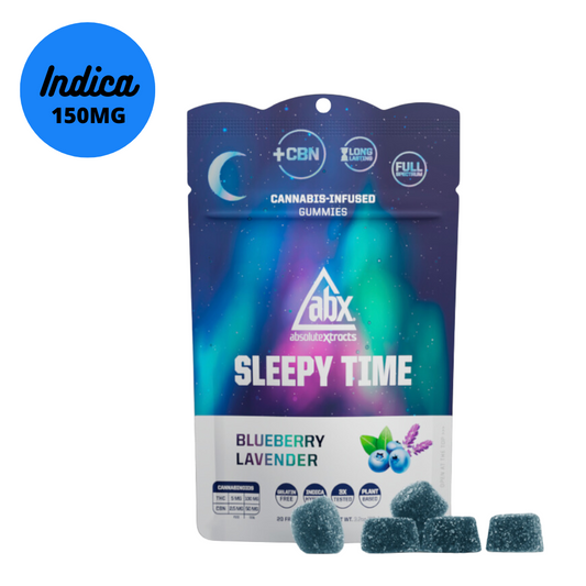 ABX Sleepy Time Solventless +CBN Blueberry Lavender Gummies