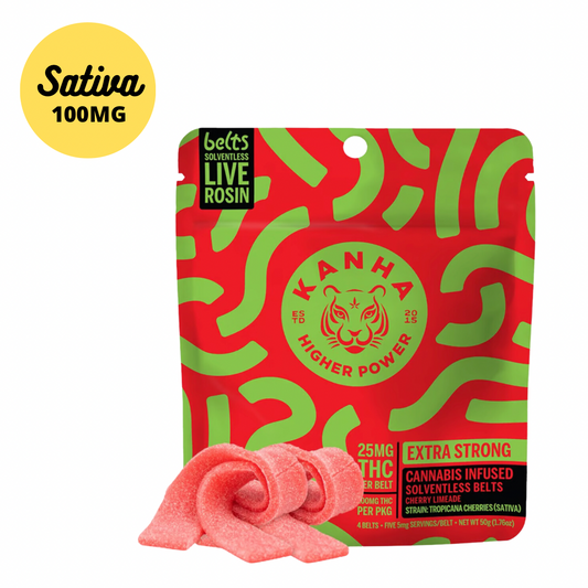 Kanha Solventless Live Rosin Cherry Limeade Belts