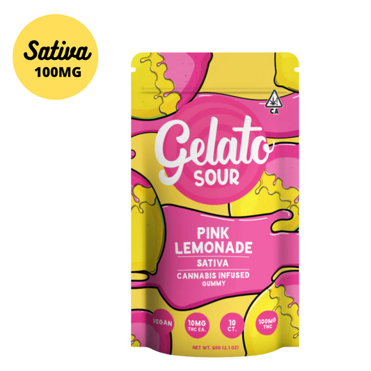 Gelato Canna Co. Pink Lemonade Sour Gummies