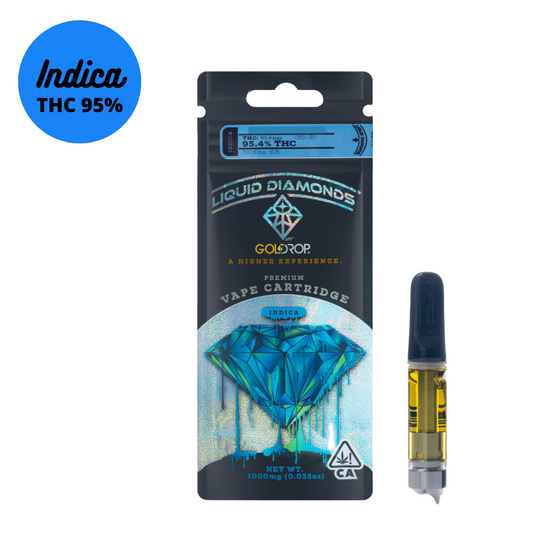 1 GM GoldDrop Blueberry Liquid Diamond 510 Vape