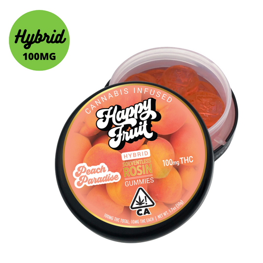 Happy Fruit Peach Paradise Live Rosin Gummies