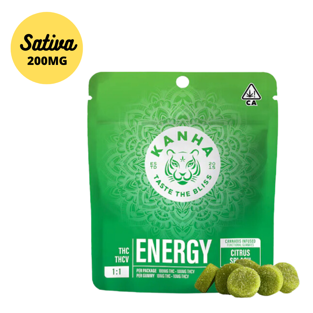 Kanha Nano Kanha Citrus Splash Energy THC:THCV 1:1 Gummies