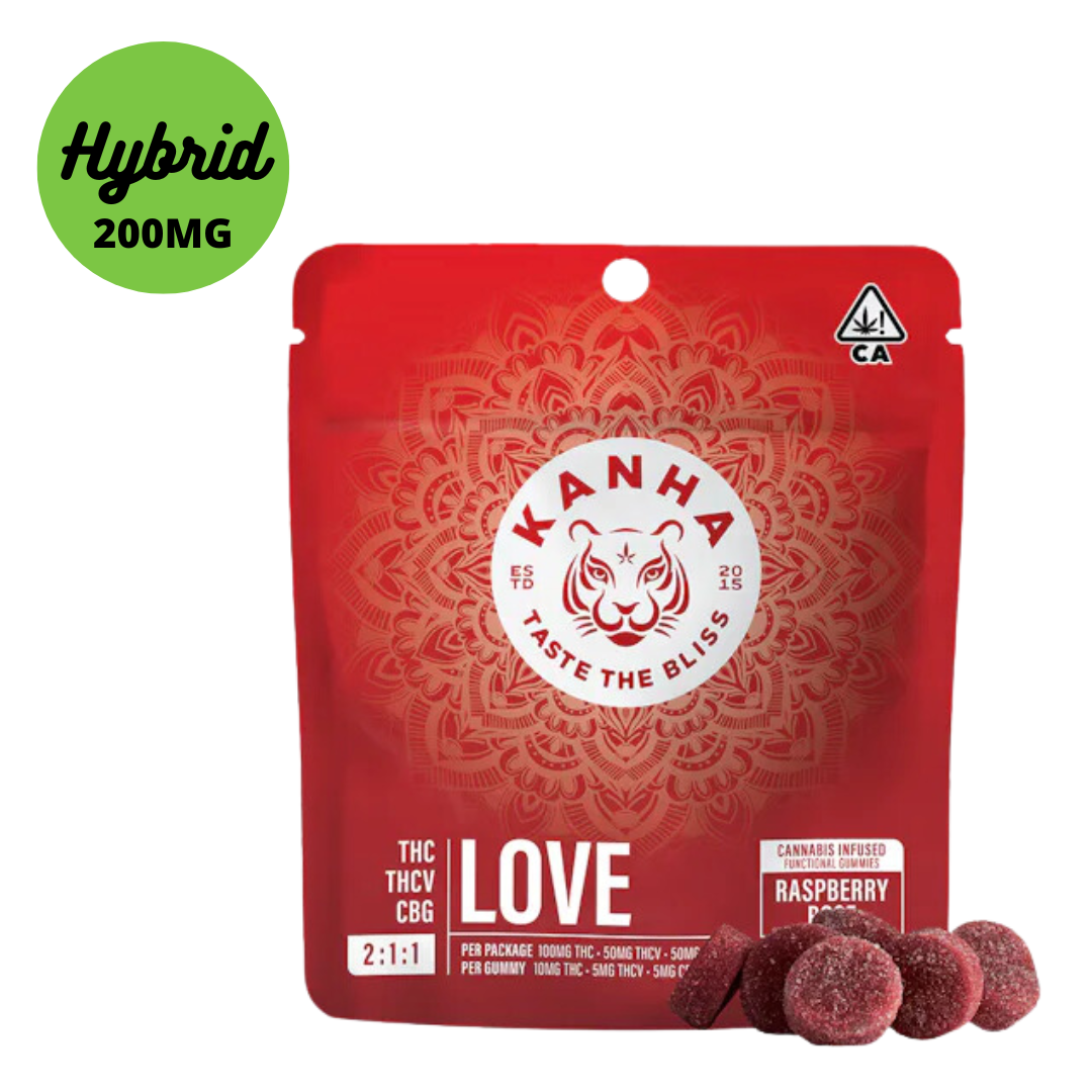 Kanha Nano Raspberry Rose Love Gummies