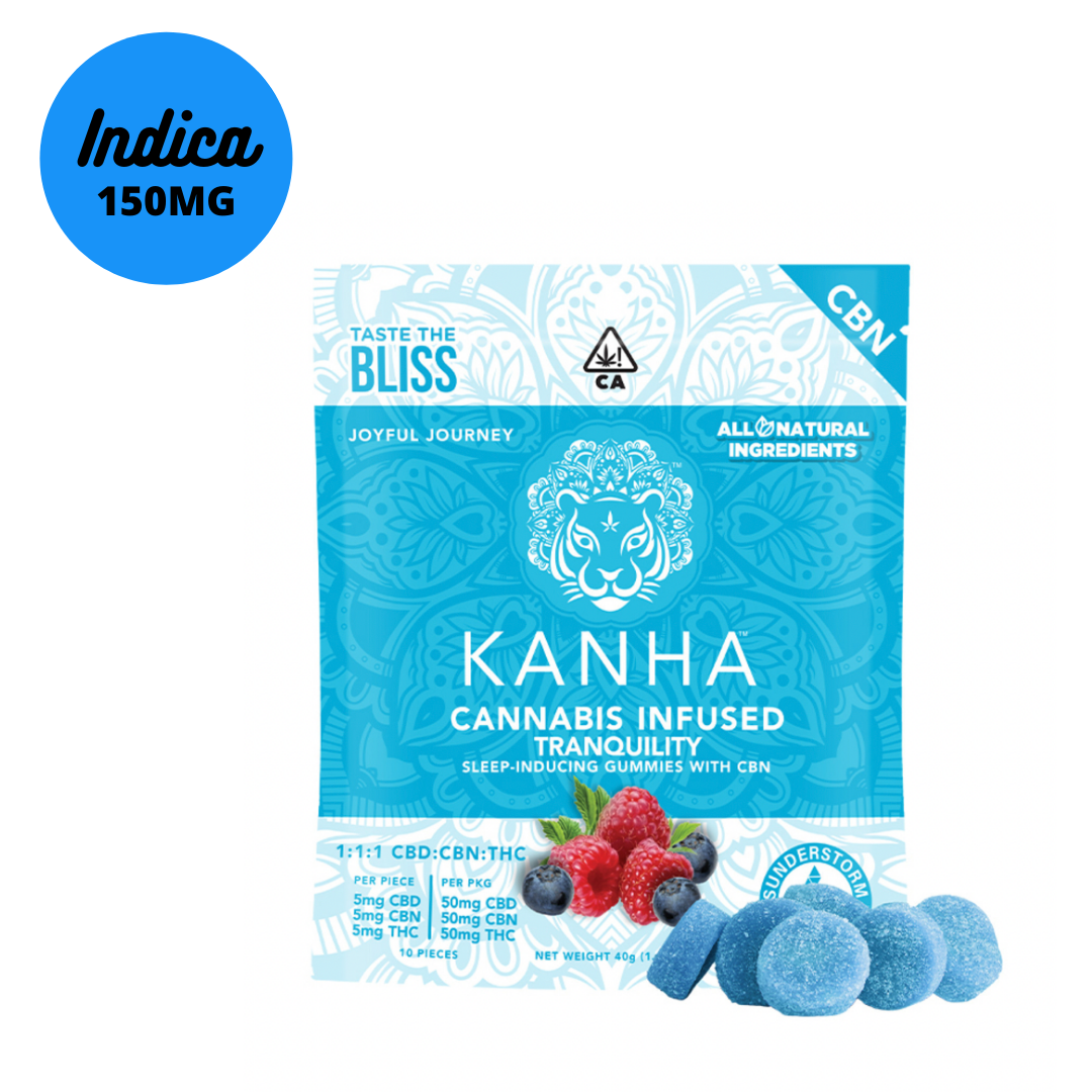 Kanha Tranquility THC:CBD:CBN 1:1:1 Gummies