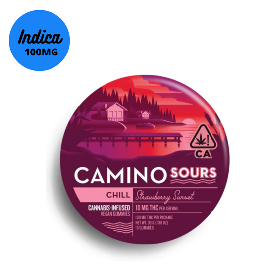 Kiva Camino Sours 'Chill' Strawberry Sunset Gummies