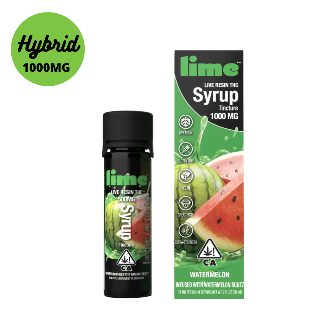 Lime Live Resin Watermelon 1000MG THC Syrup