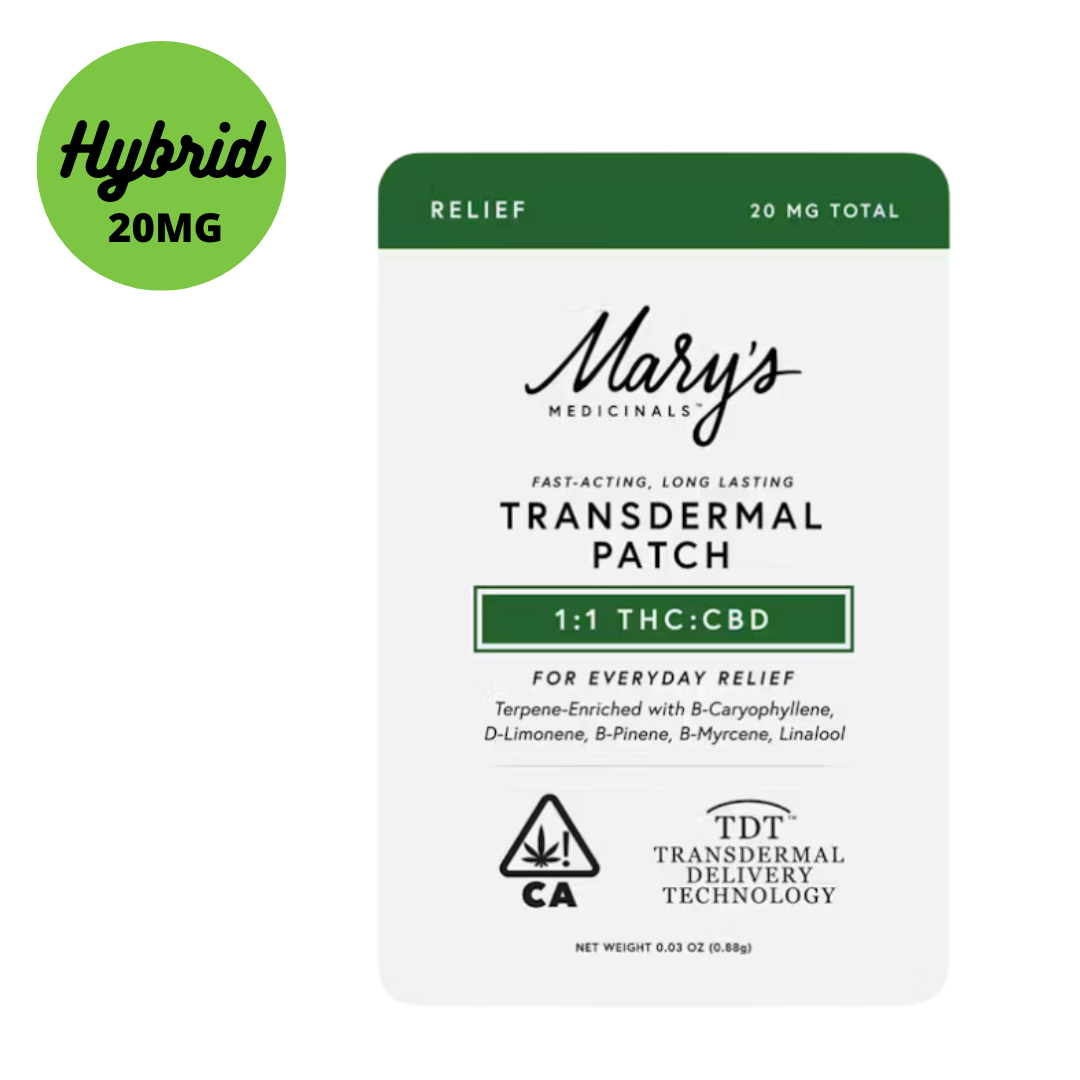 Mary's Medicinals Transdermal 1:1 CBD:THC Patch