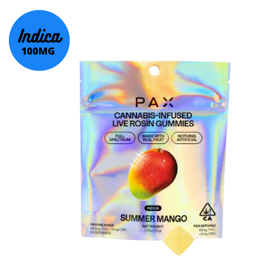 PAX Summer Mango Live Rosin Gummies