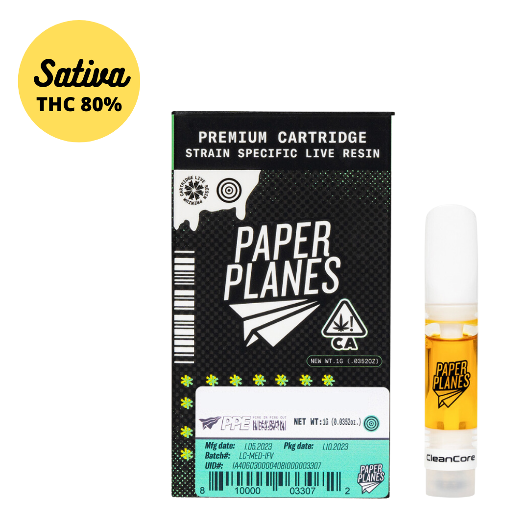 1GM Paper Planes Lemon Velvet Live Resin 510 Vape