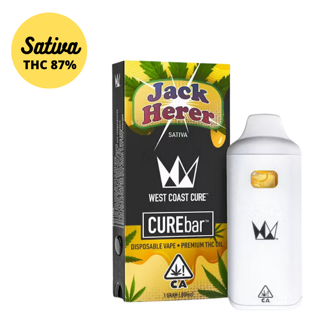 1GM West Coast Cure Jack Herer Disposable CUREbar