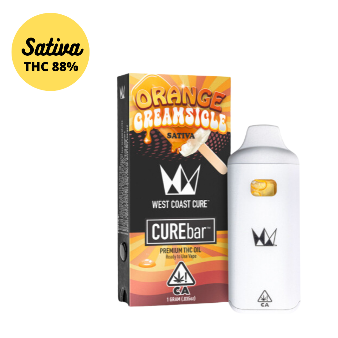 1GM West Coast Cure Orange Creamsicle Disposable CUREbar