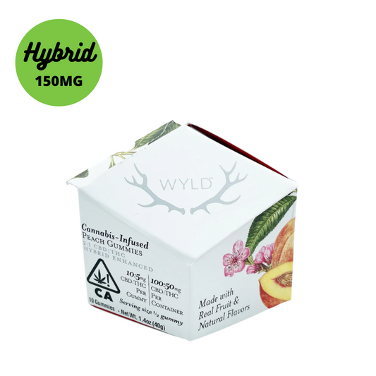 Wyld Peach CBD:THC 2:1 Gummies