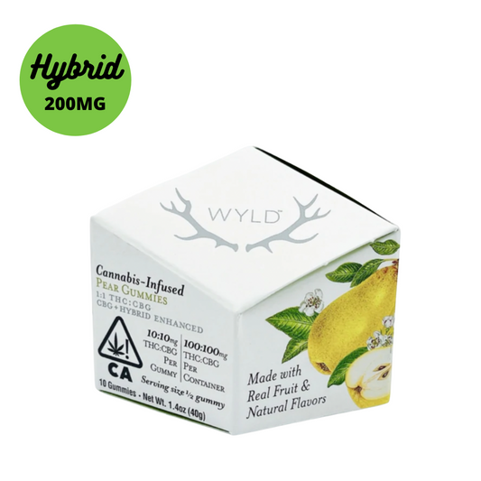 Wyld Pear 1:1 THC:CBG Gummies Hybrid